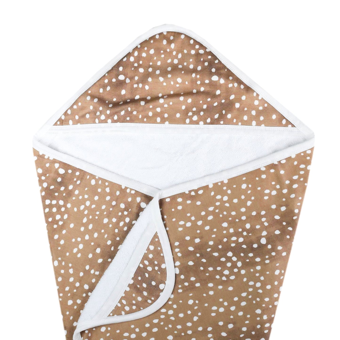 Premium Baby Knit Hooded Towel - Fawn