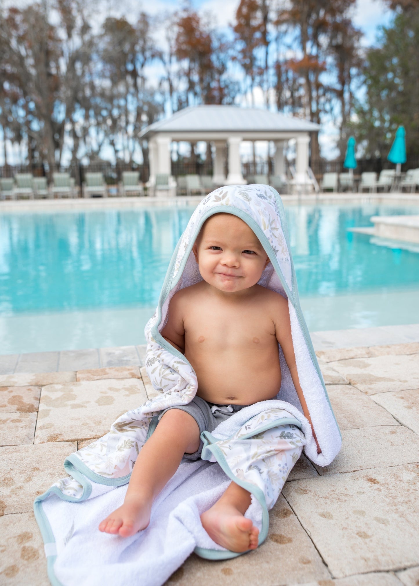 Premium Baby Knit Hooded Towel - Rex