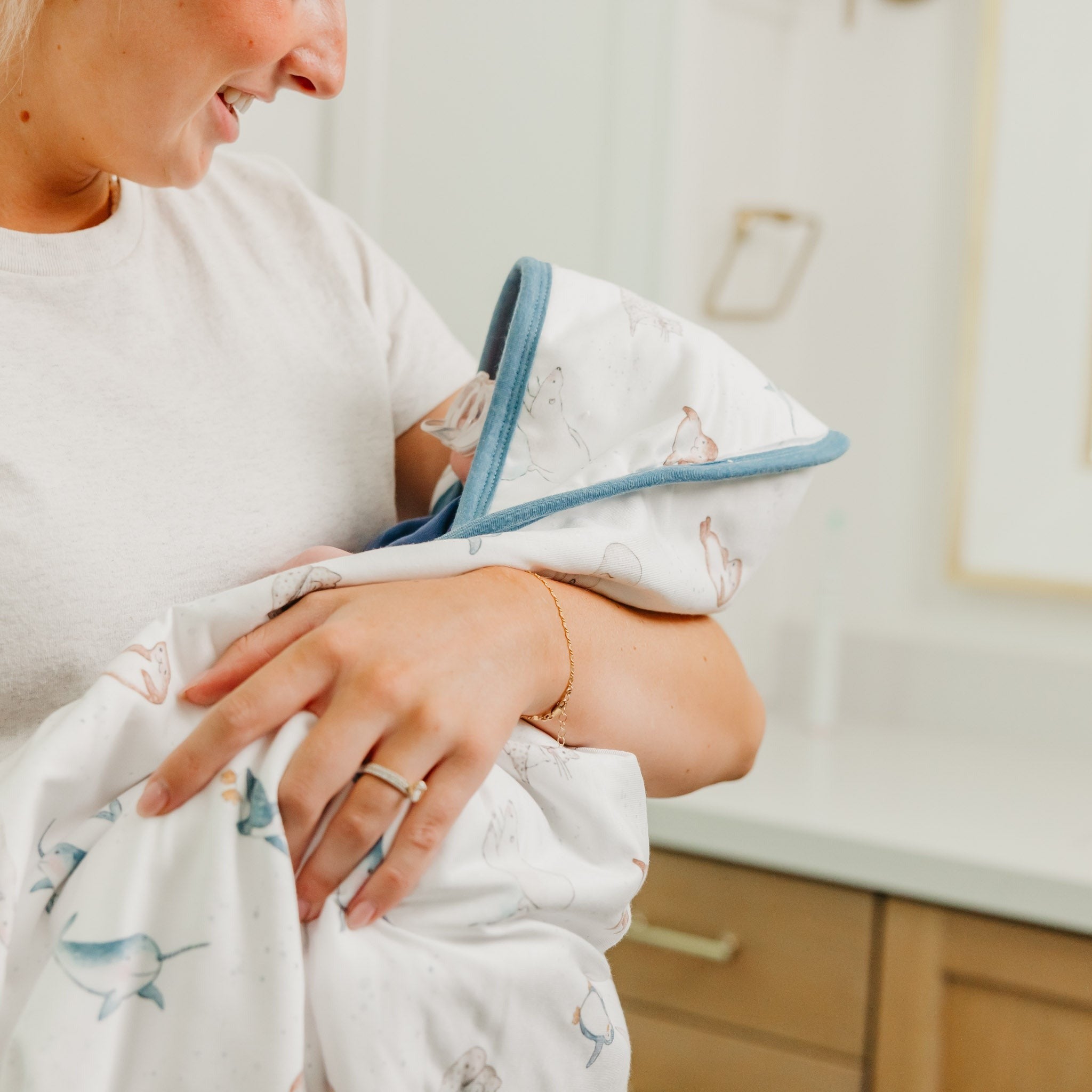 Premium Baby Knit Hooded Towel - Arctic Wonder