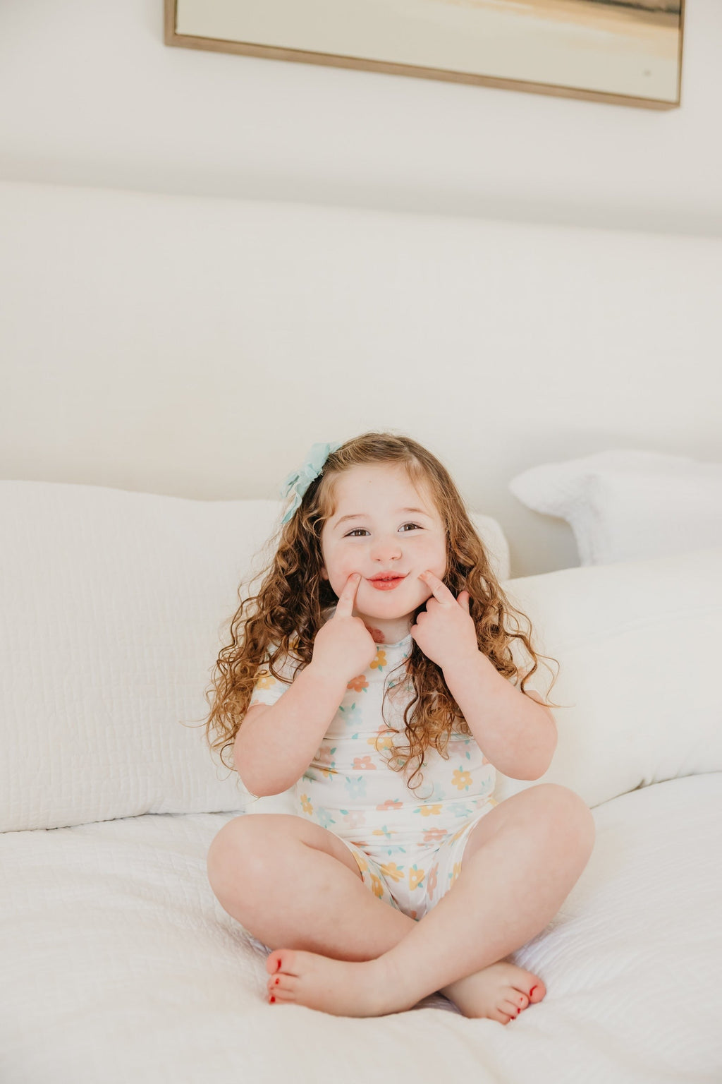 2pc Short Sleeve Pajama Set - Daisy