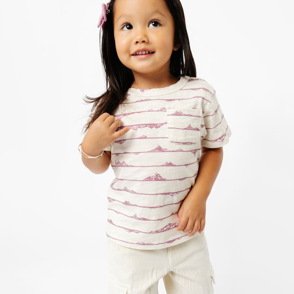 Cotton Pocket Tee - Teton in Pink