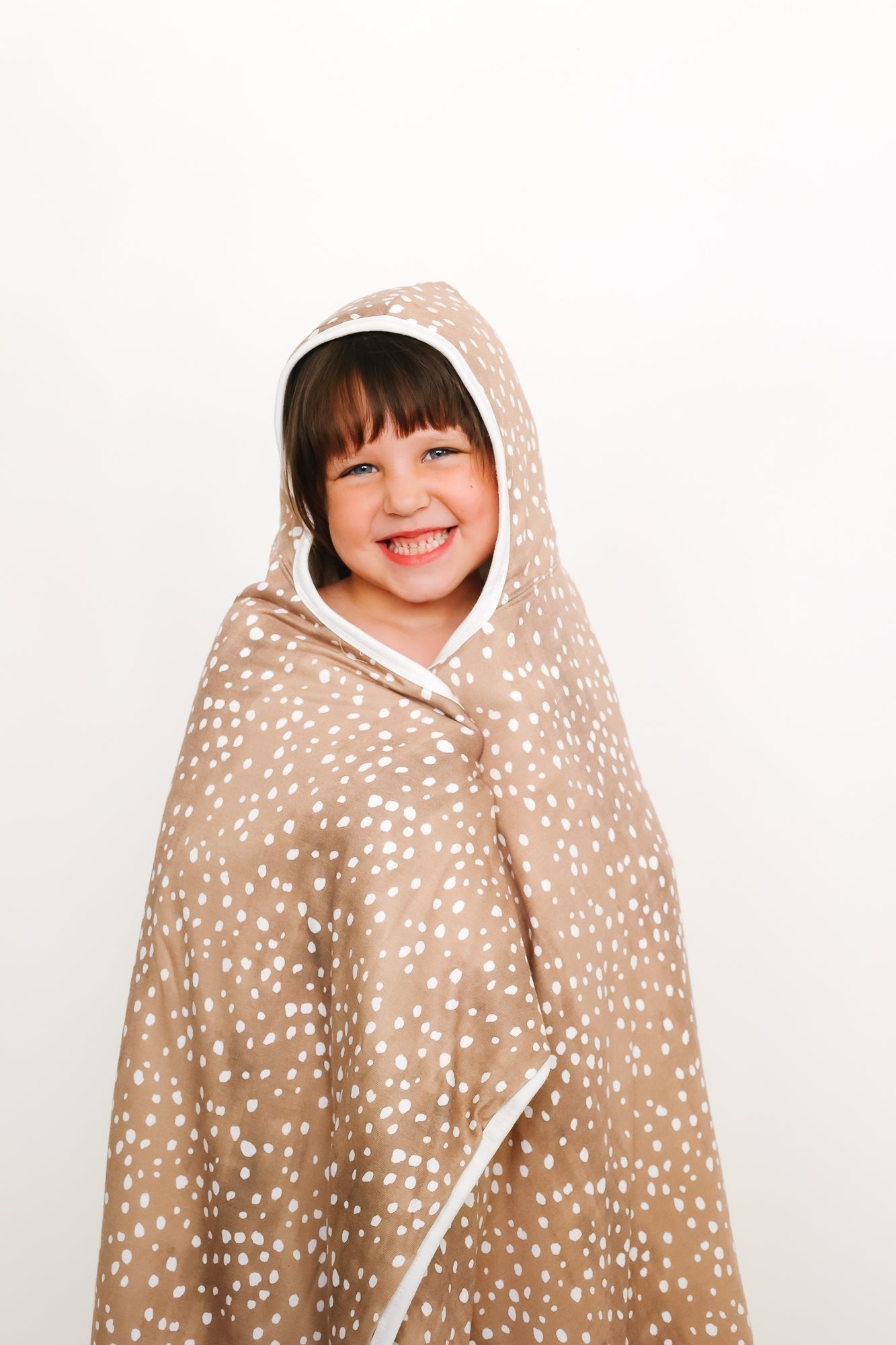 Premium Big Kid Hooded Towel - Fawn