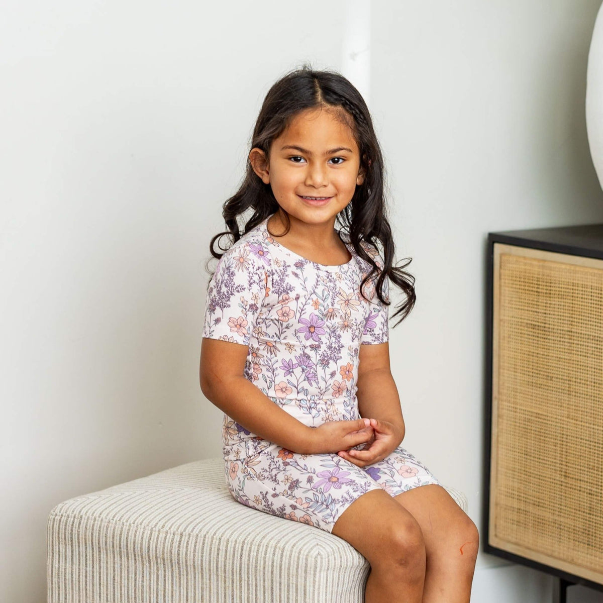2pc Short Sleeve Pajama Set - Flora