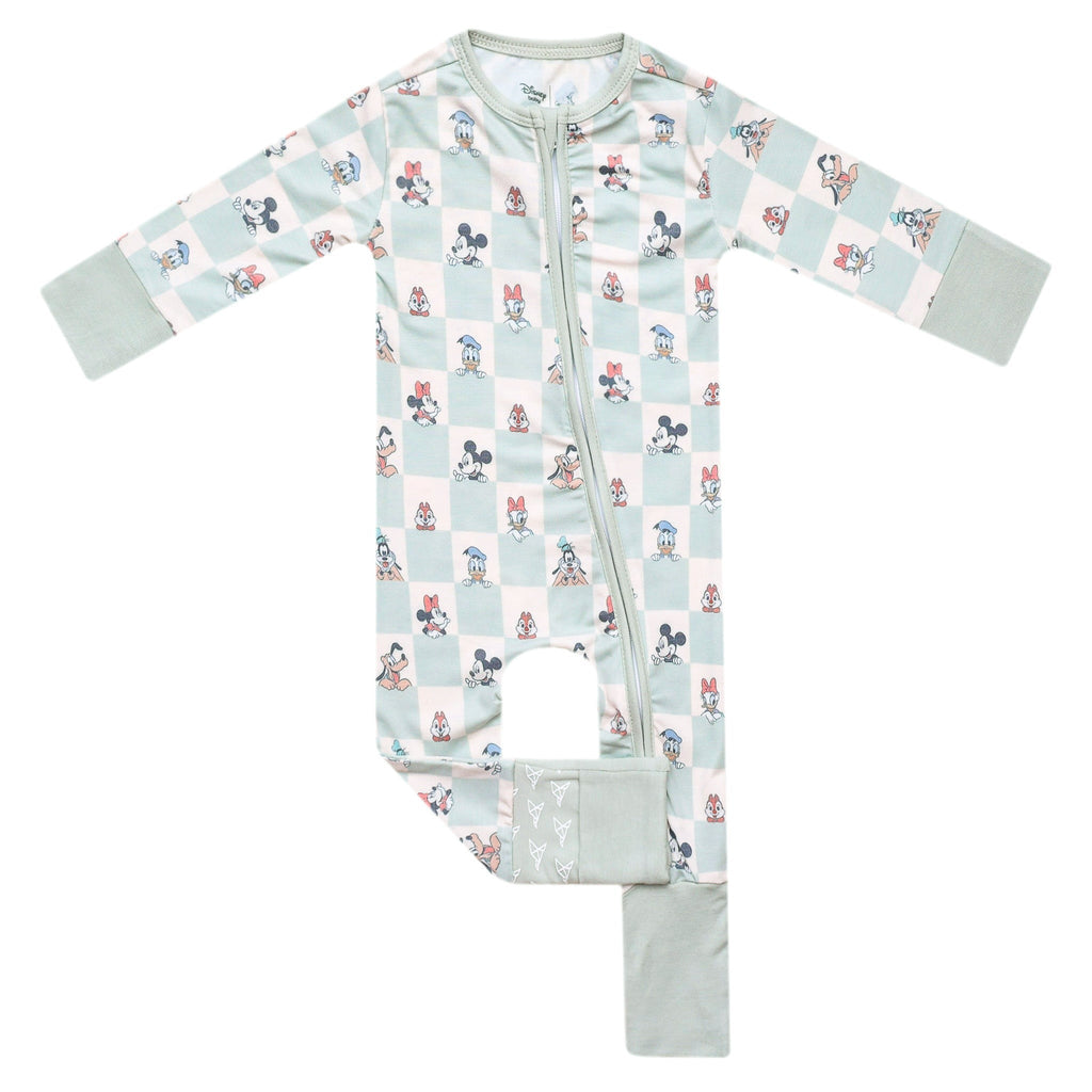Convertible Zip-Up Footie - Mickey Mouse and Friends