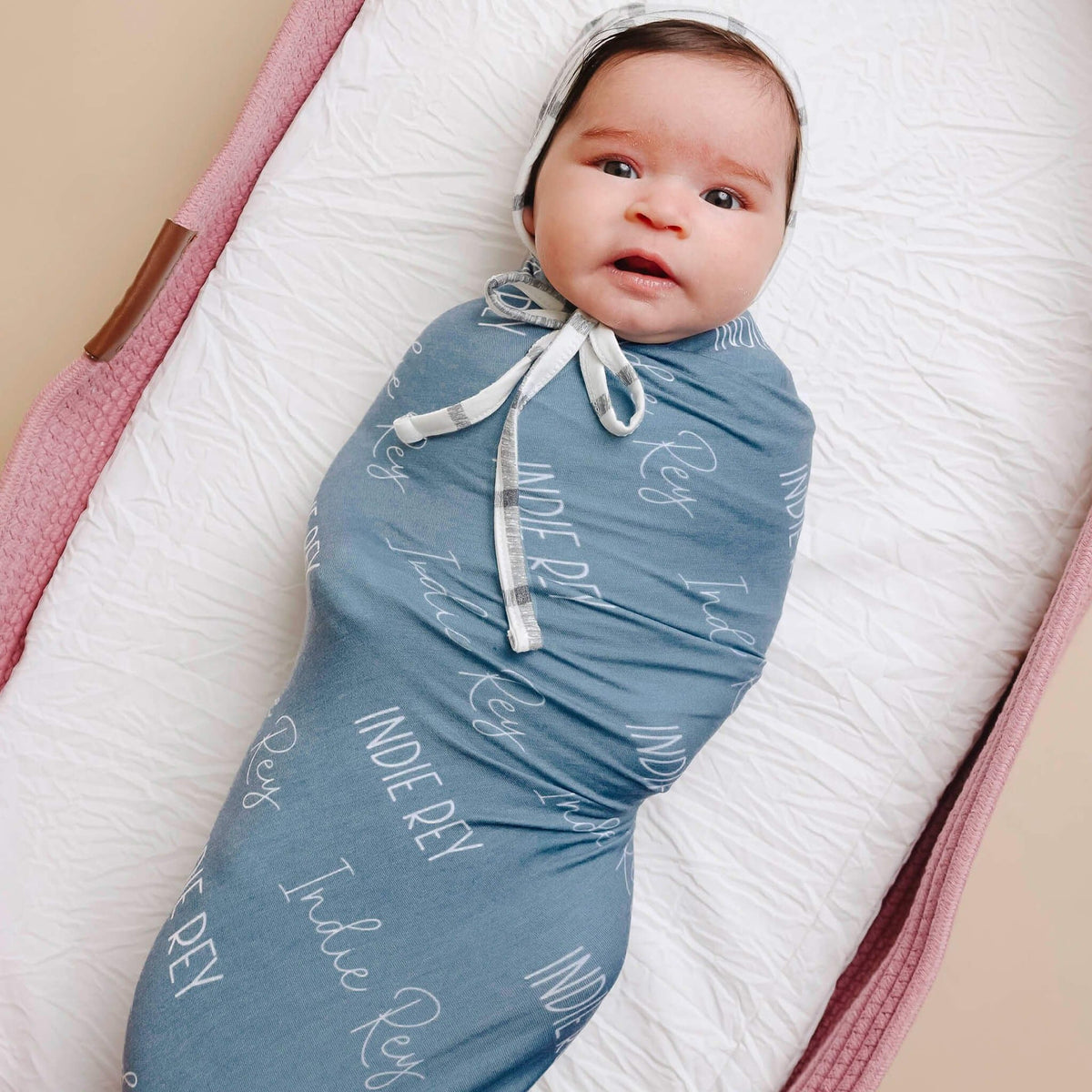 Personalized Baby Name Swaddle Blanket - Ocean