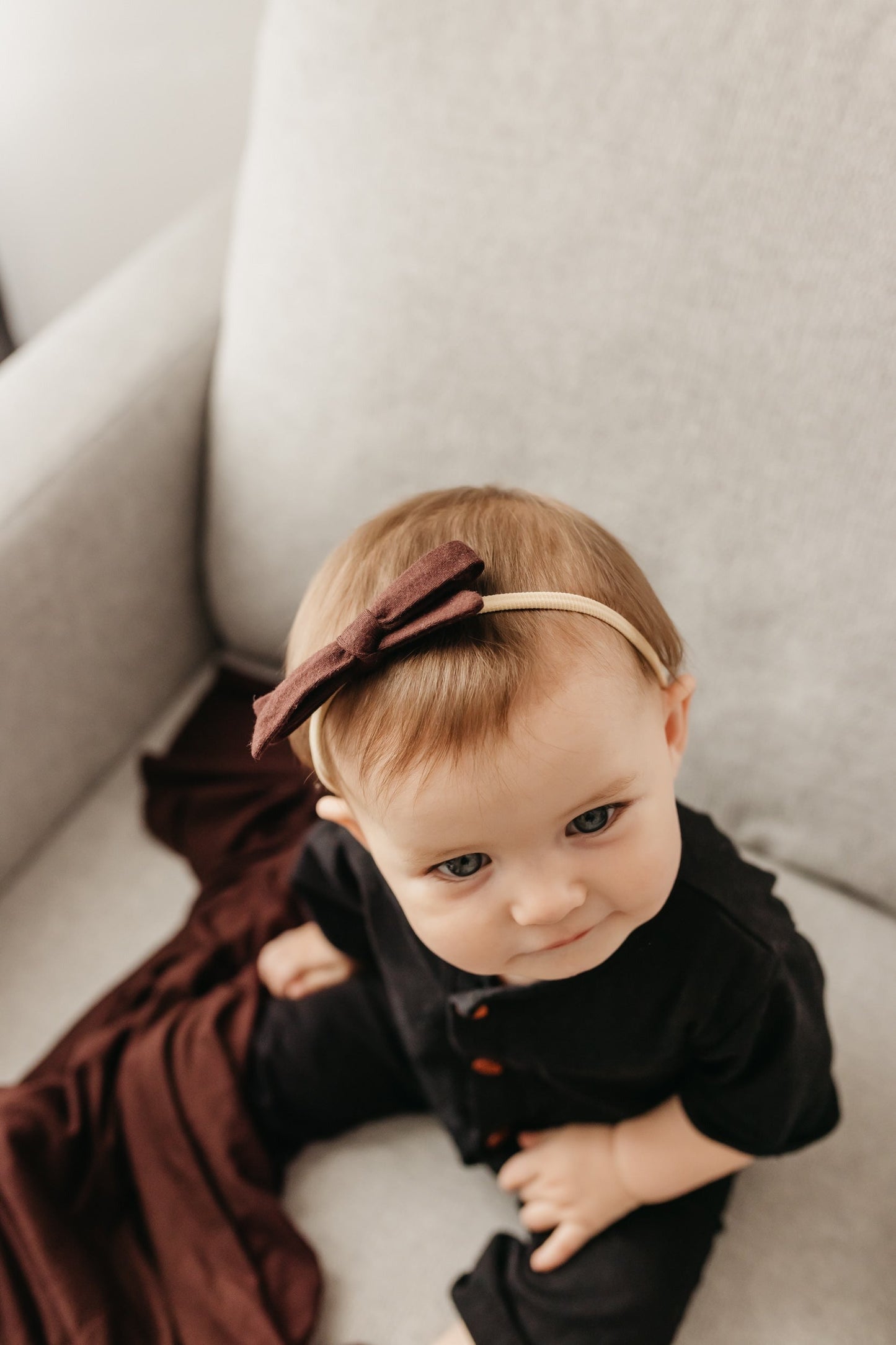 Ribbon Baby Bow - Moose