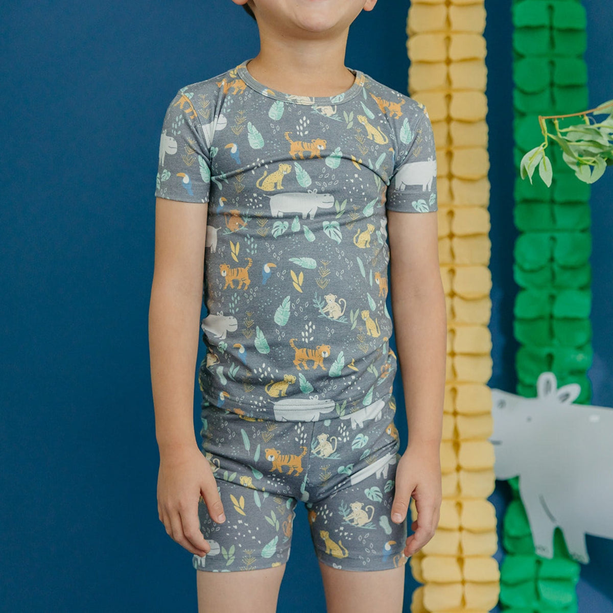 2pc Short Sleeve Pajama Set - Bengal