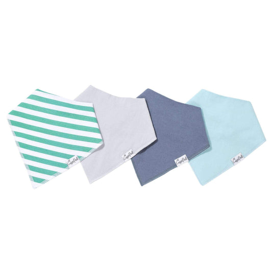 4 Pack Baby Bandana Bibs - Oxford