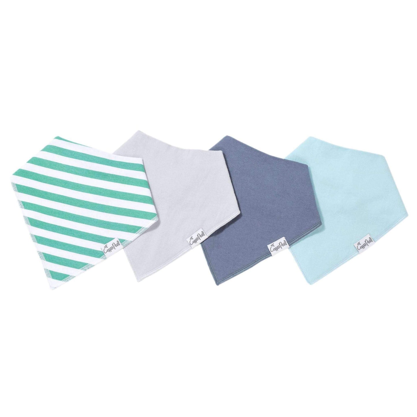 4 Pack Baby Bandana Bibs - Oxford