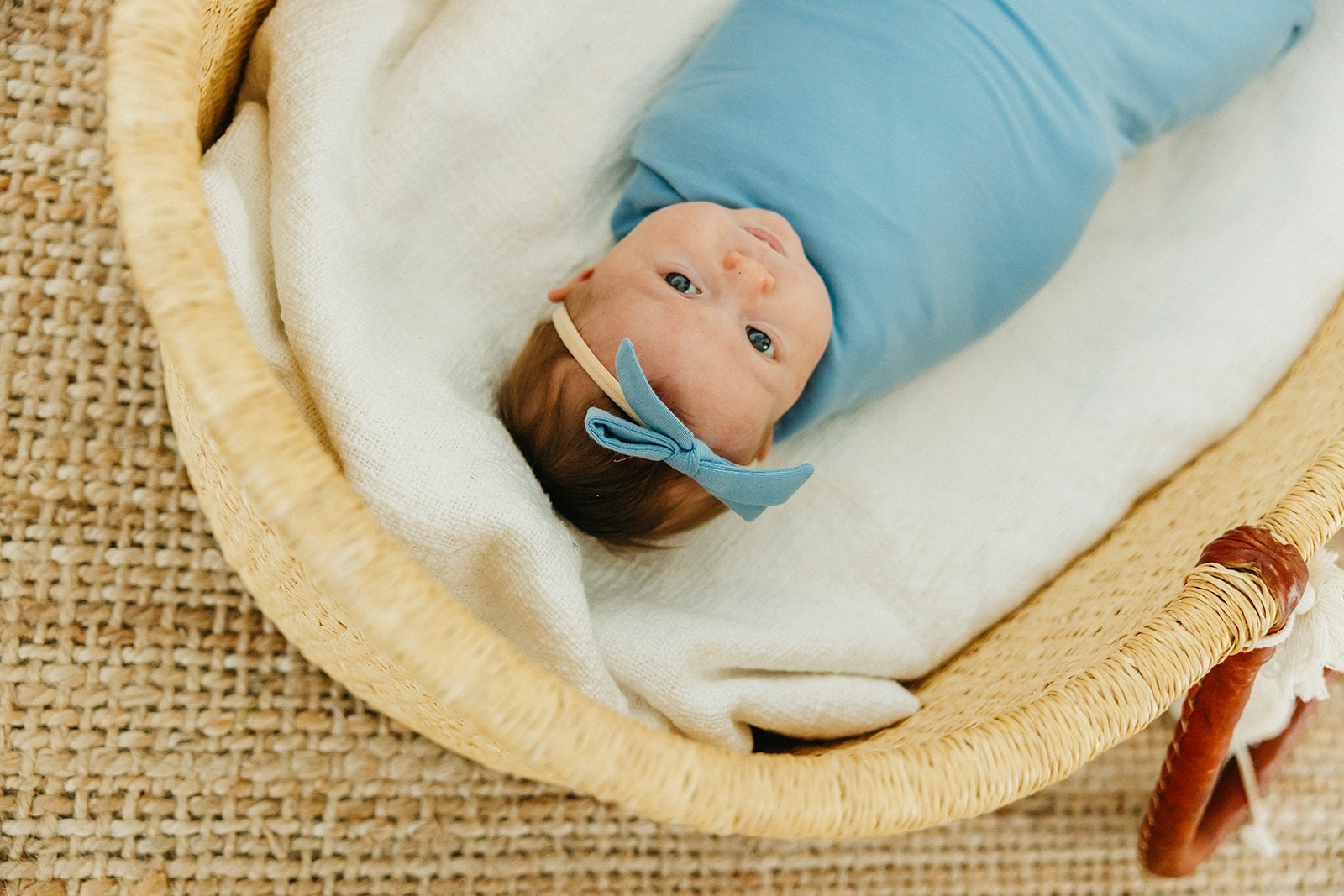 Ribbon Baby Bow - Robin
