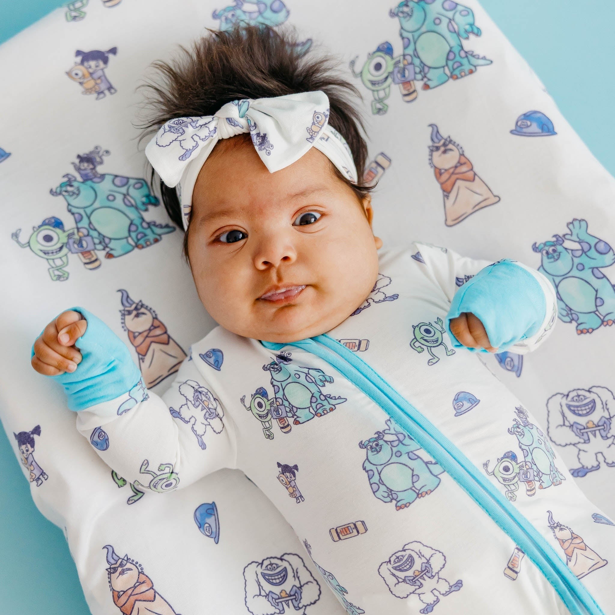 Convertible Zip-Up Footie Pajama - Monsters, Inc. Friends