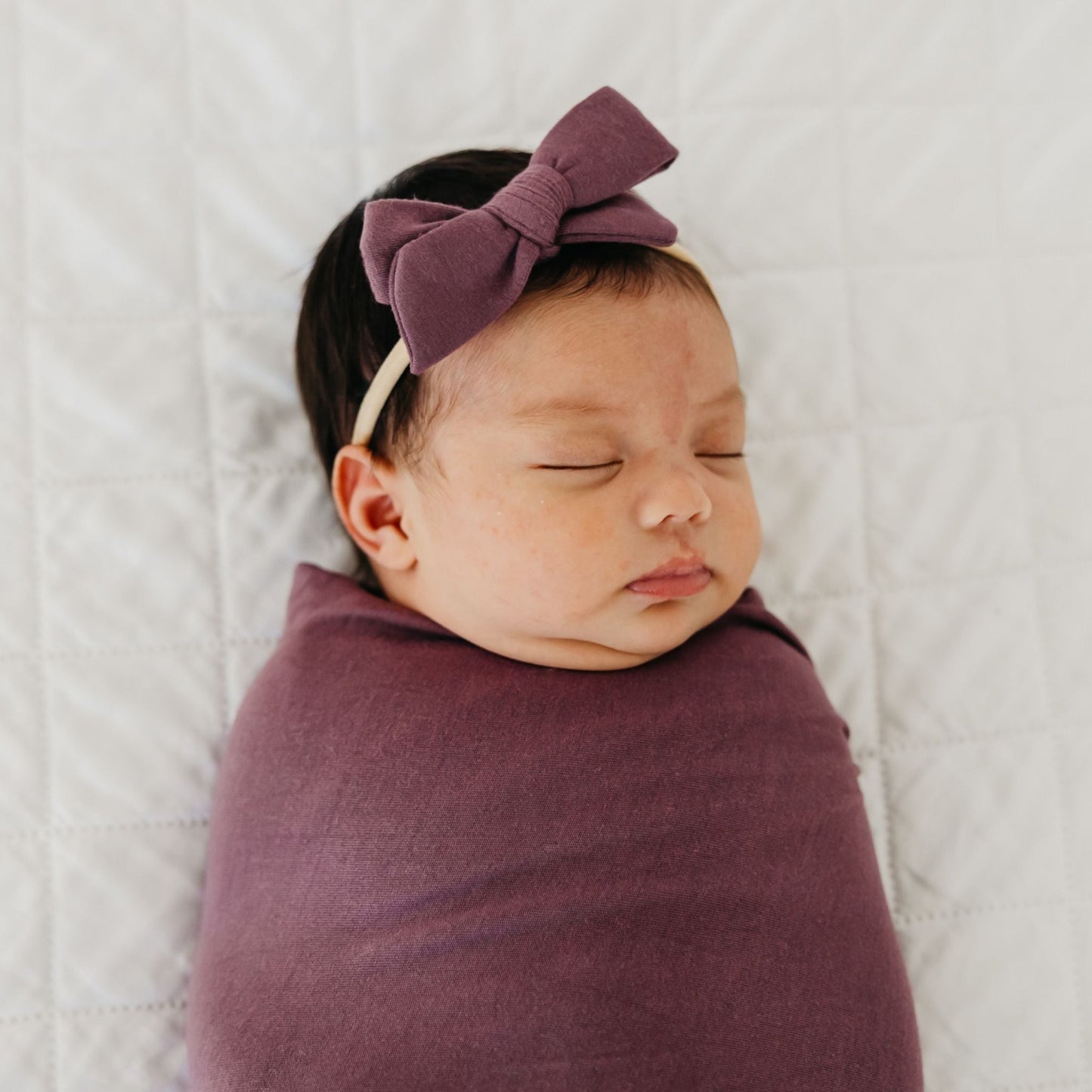 Classic Baby Bow - Plum