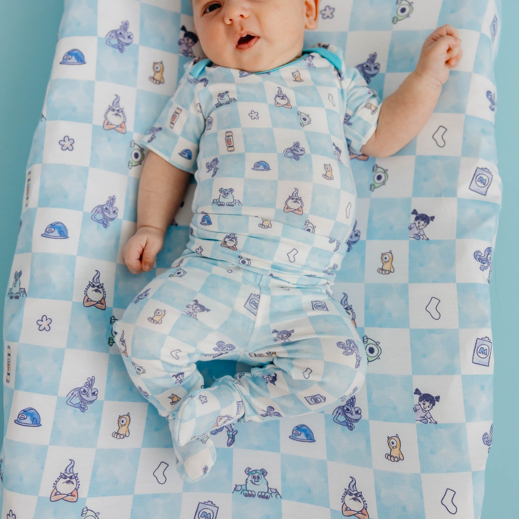 Footed Baby Pants - Monsters, Inc. Medley
