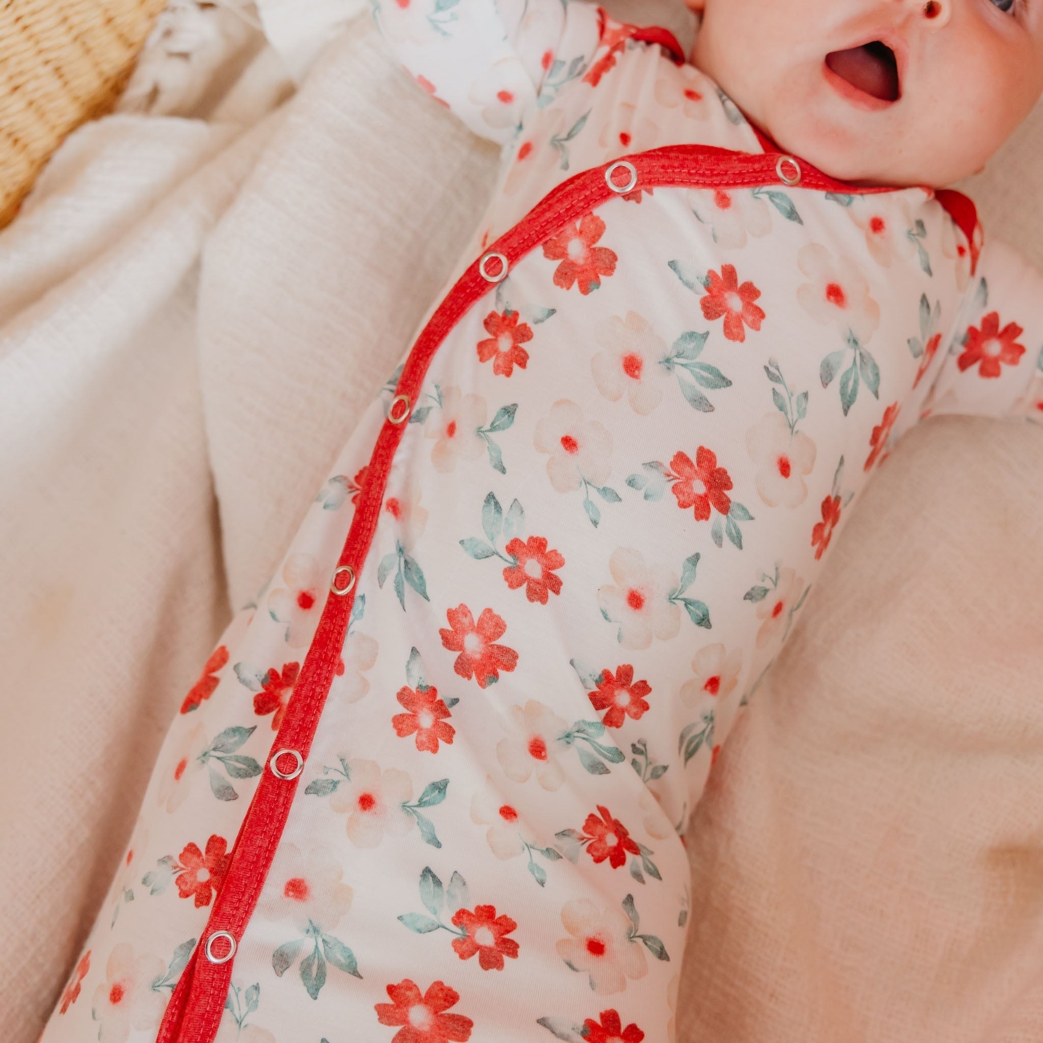 Newborn Knotted Gown - Noel