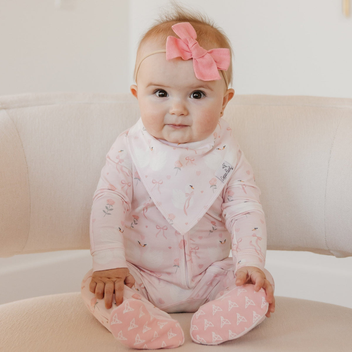 4 Pack Baby Bandana Bibs - Katerina