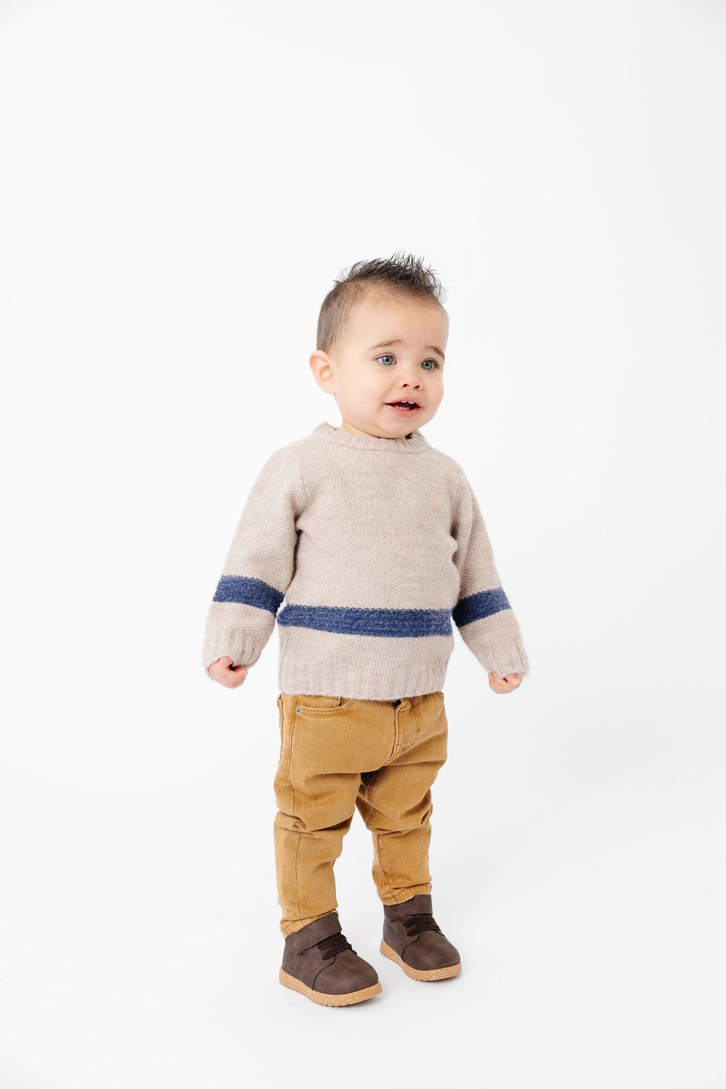 Sweater Crew - Navy Stripe