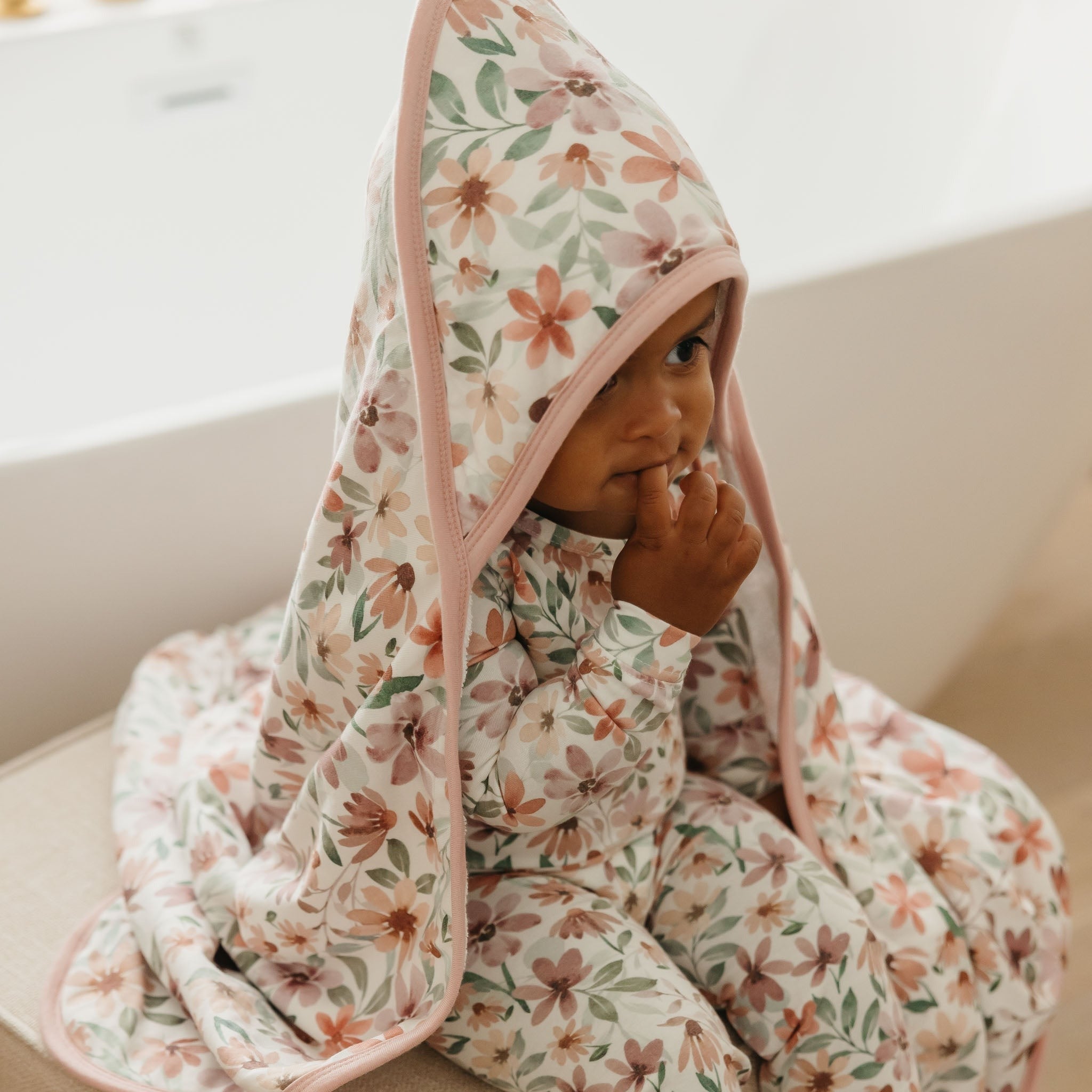 Premium Baby Knit Hooded Towel - Natalie