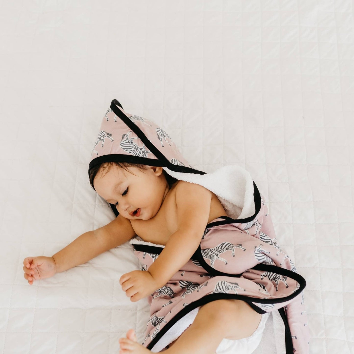 Premium Baby Knit Hooded Towel - Zella