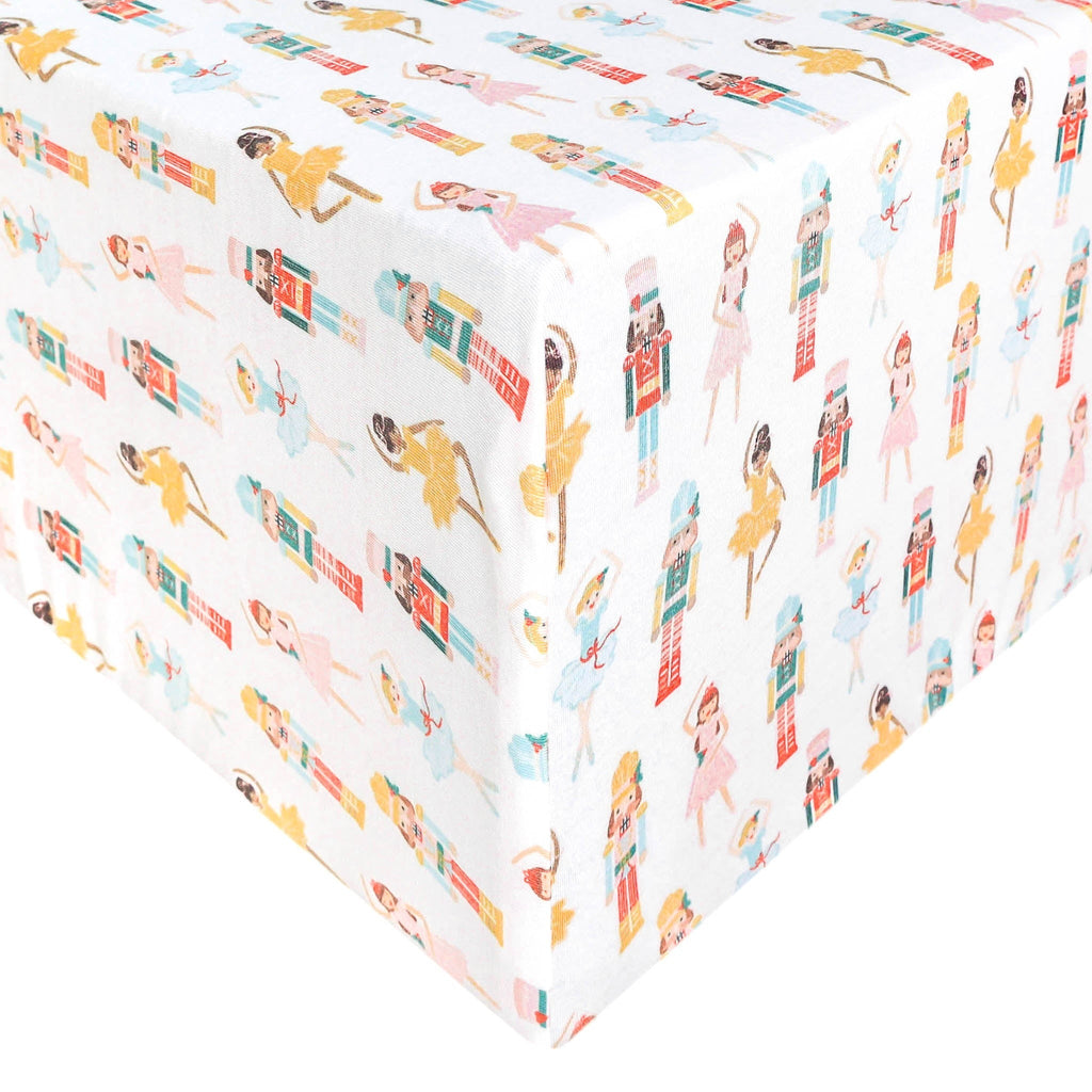 Premium Knit Fitted Crib Sheet - Juliet