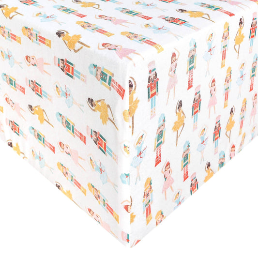 Premium Knit Fitted Crib Sheet - Juliet
