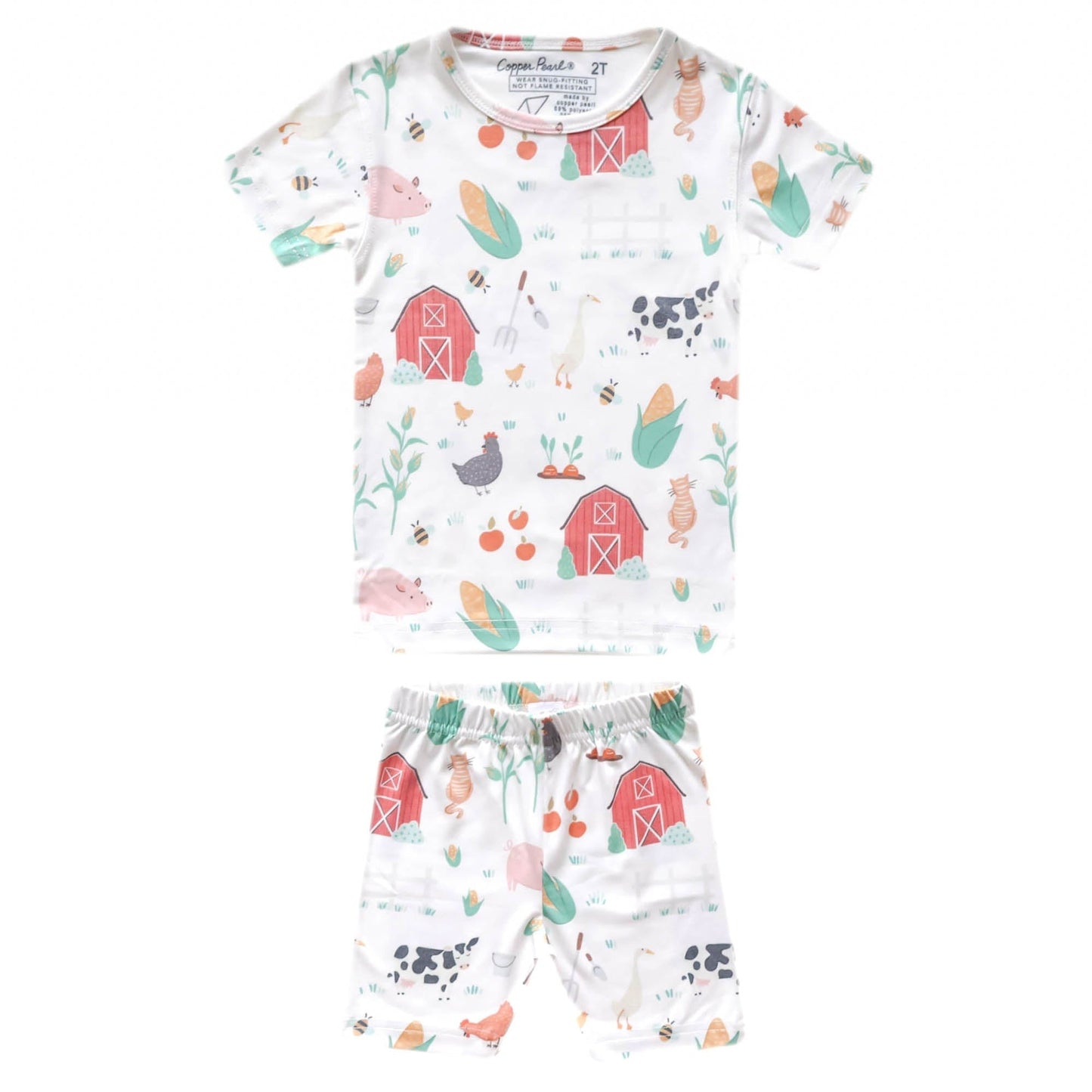 2pc Short Sleeve Pajama Set - Farmstead