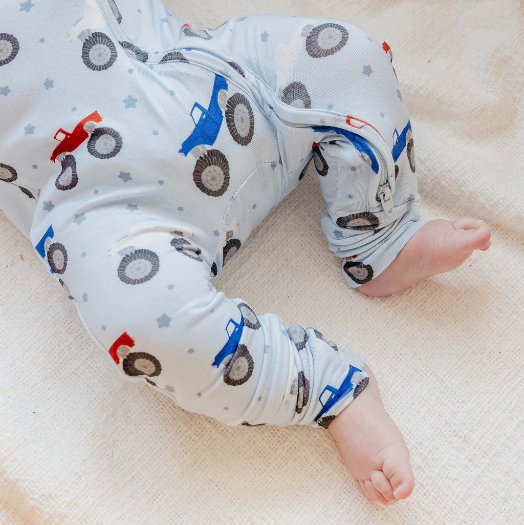 Bamboo Convertible Zip-Up Footie Pajama - Easton