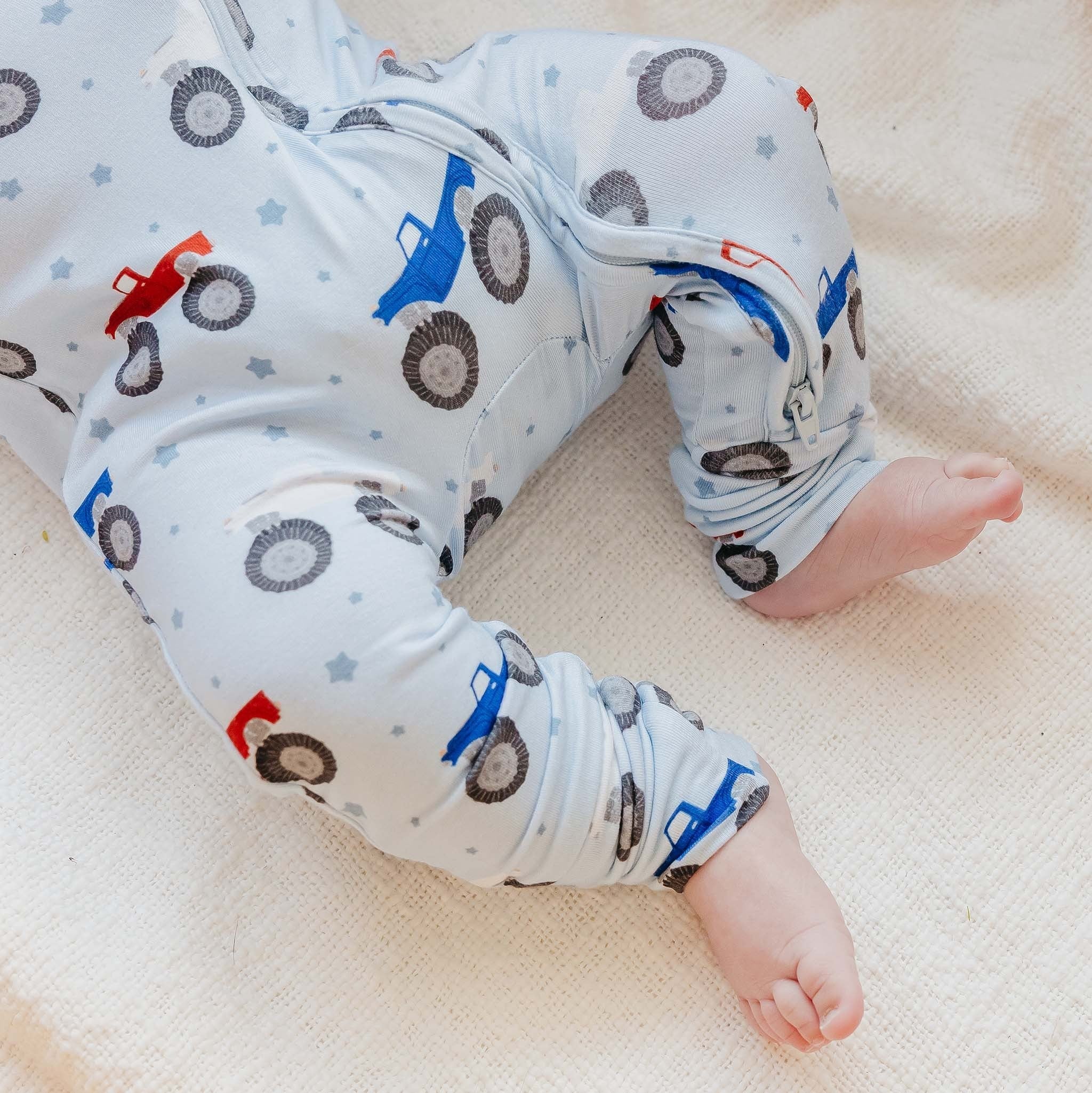 Bamboo Convertible Zip-Up Footie Pajama - Easton