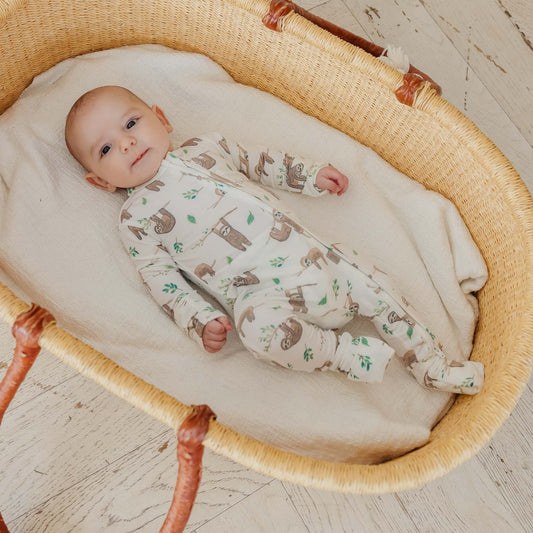 Convertible Zip-Up Footie Pajama - Noah