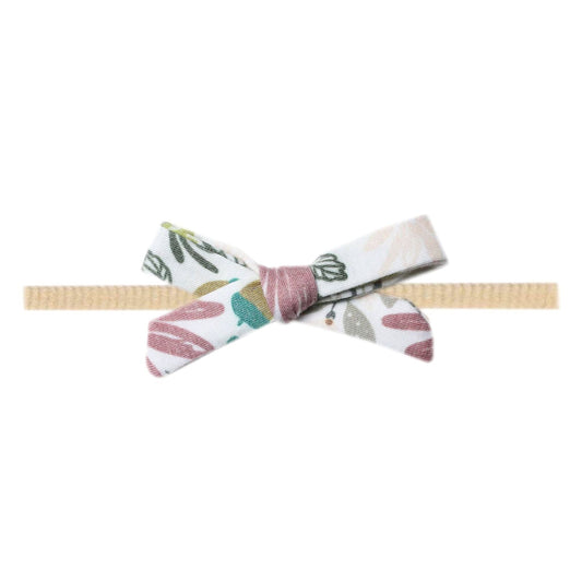 Ribbon Baby Bow - Olive