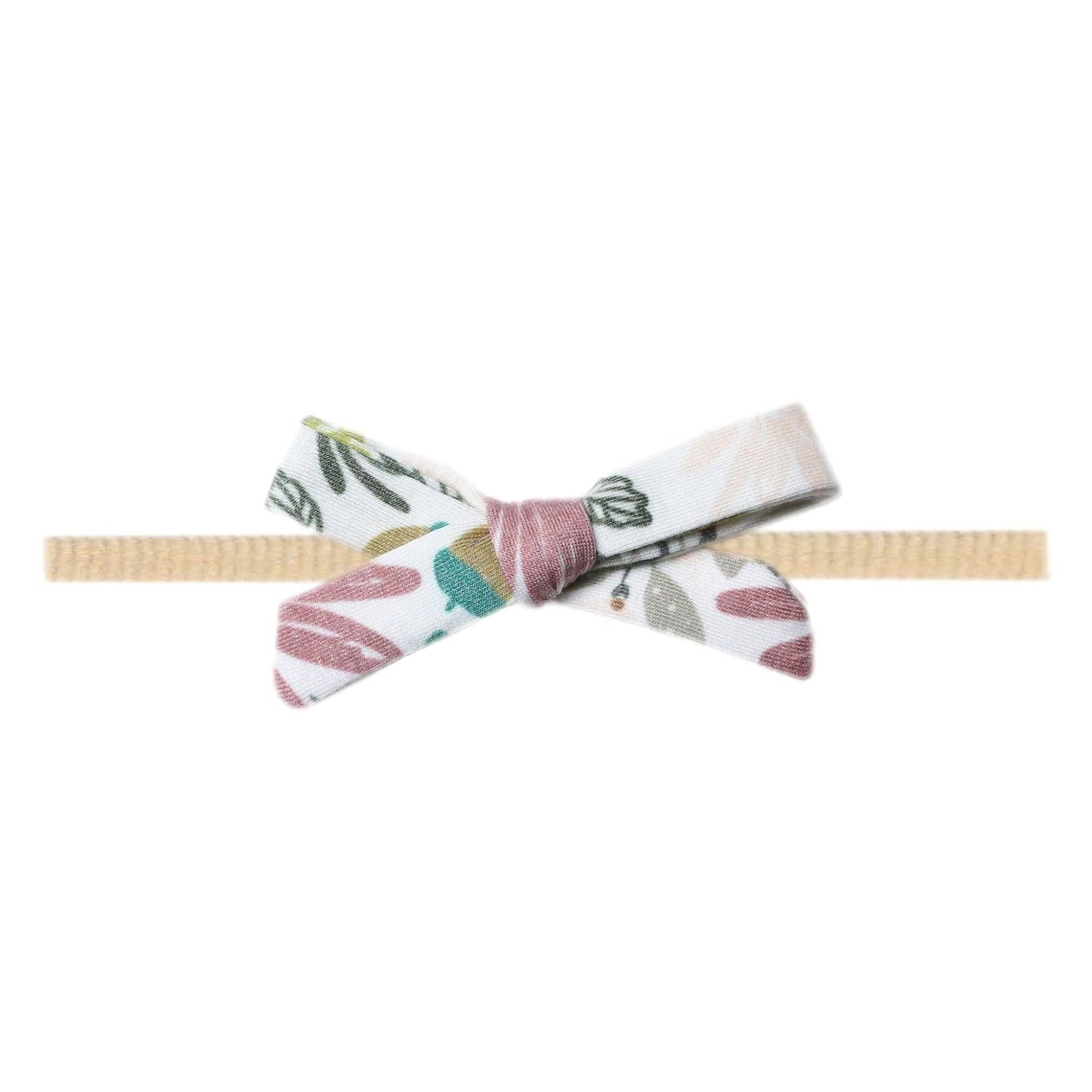 Ribbon Baby Bow - Olive