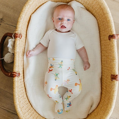 Footed Baby Pants - Sesame Friends