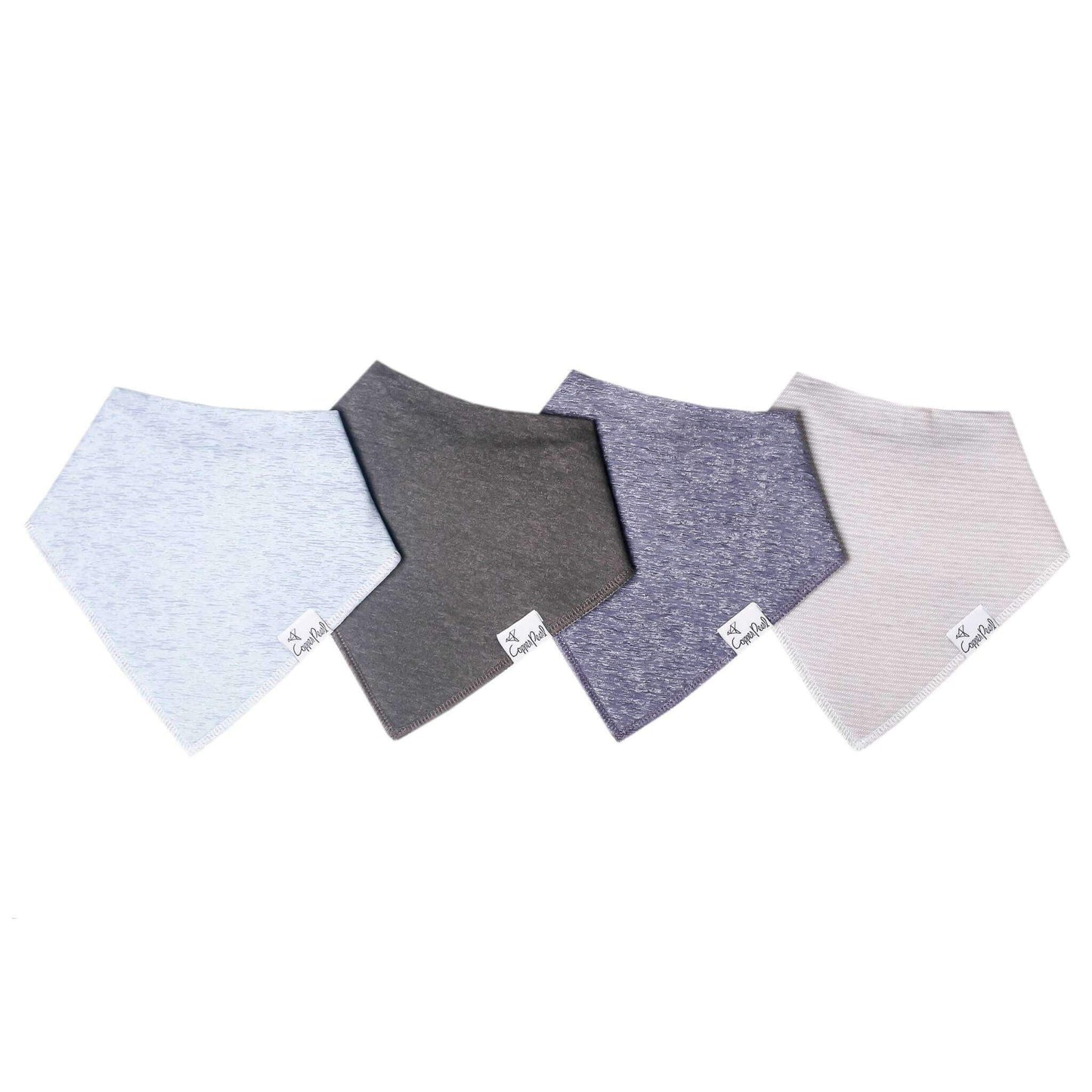 4 Pack Baby Bandana Bibs - Lennon