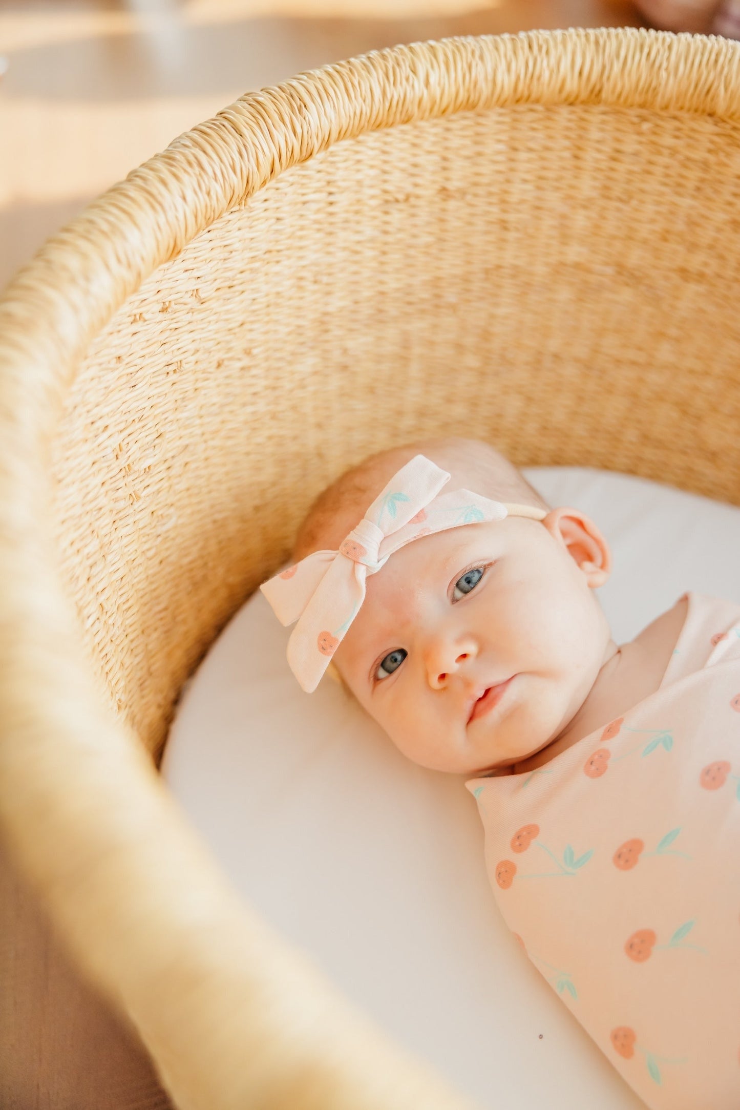 Ribbon Baby Bow - Cheery