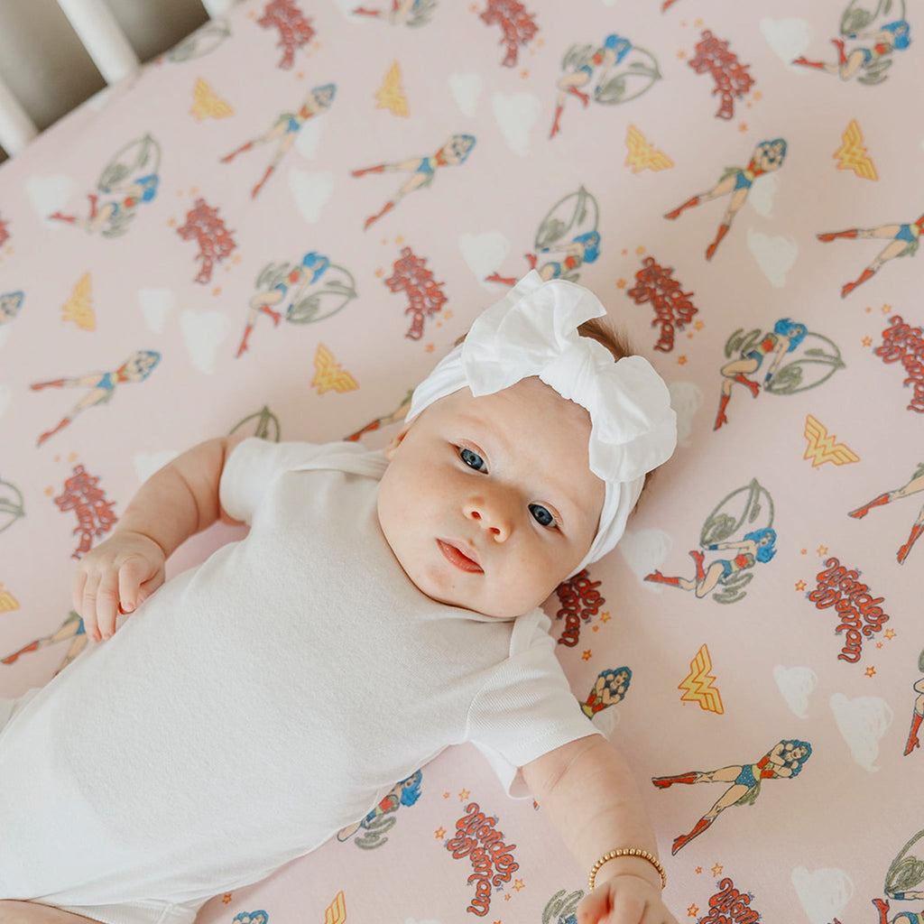 Premium Knit Fitted Crib Sheet - Wonder Woman
