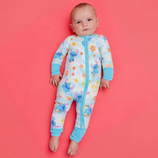 Convertible Zip-Up Footie - Disney Stitch Dreamsicles