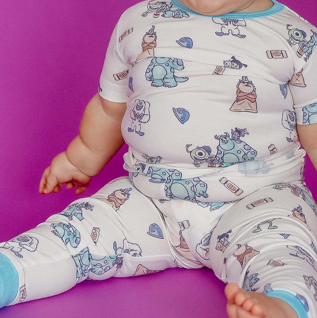 2pc Short Sleeve Pajamas with Pants - Monsters, Inc. Friends