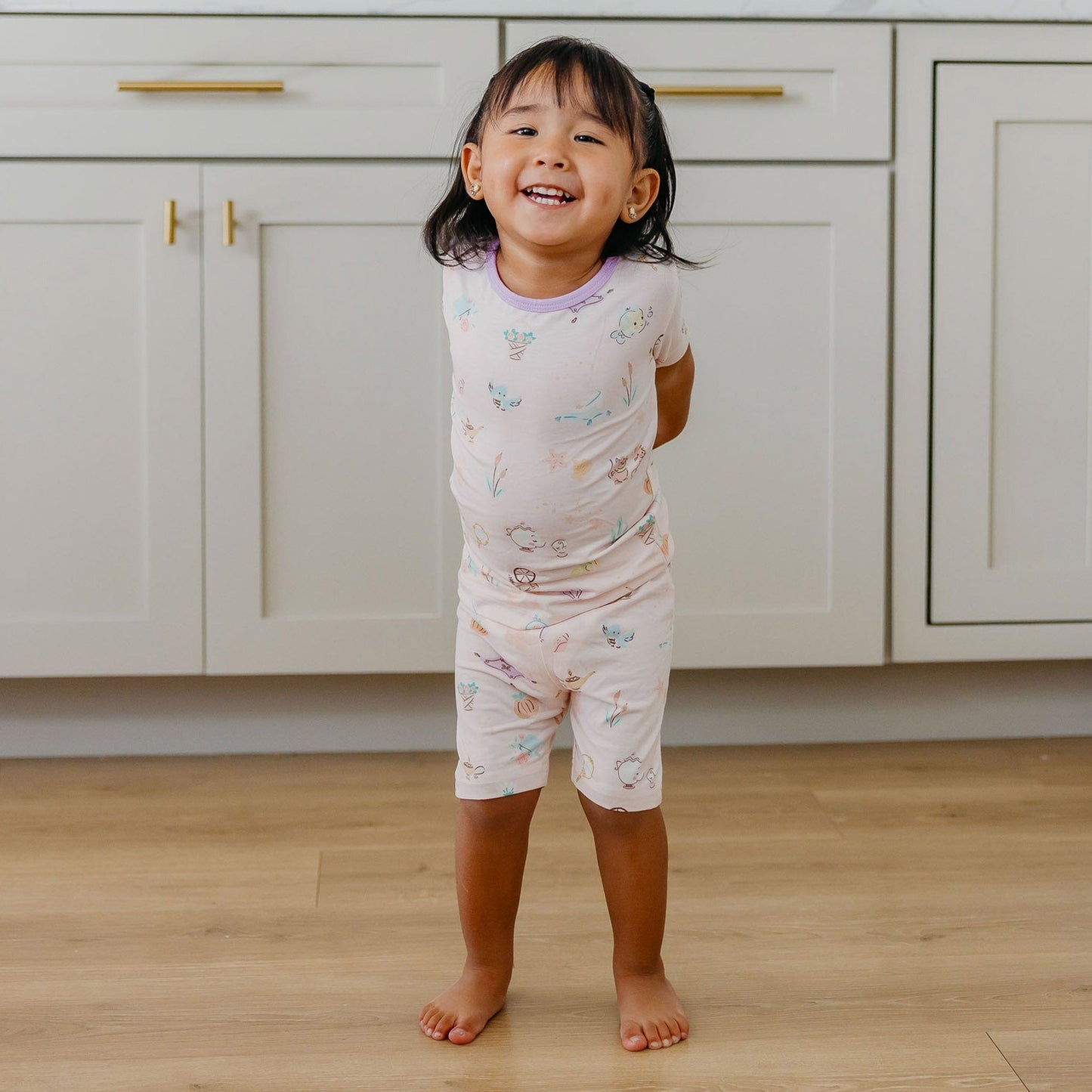2pc Short Sleeve Pajama Set - Enchanted Friends
