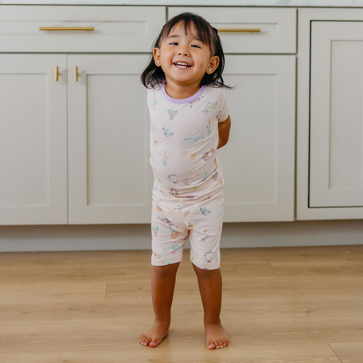 2pc Short Sleeve Pajama Set - Enchanted Friends