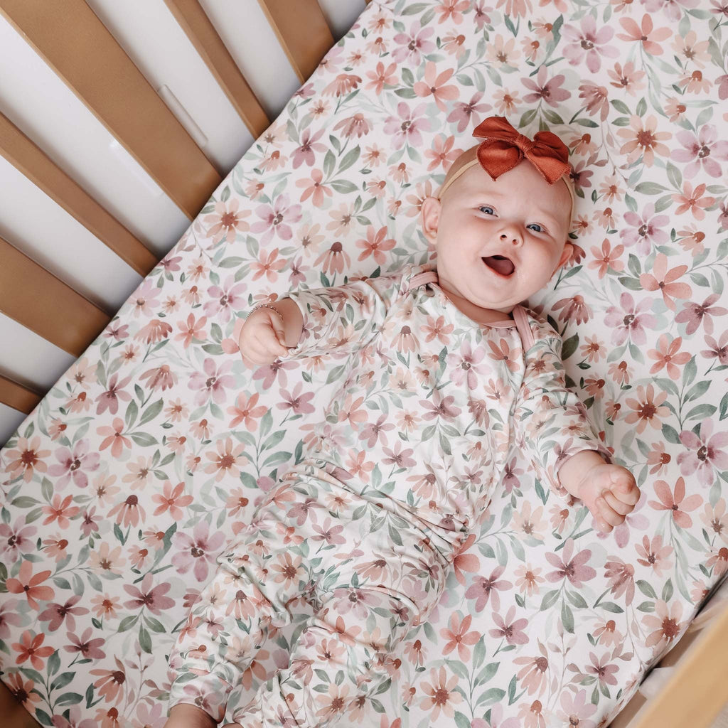 Premium Mini Crib Sheet - Natalie