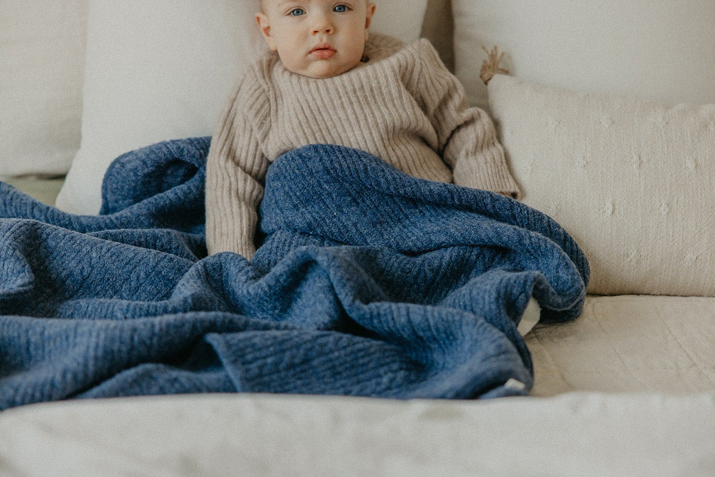 Sweater Blanket- Navy