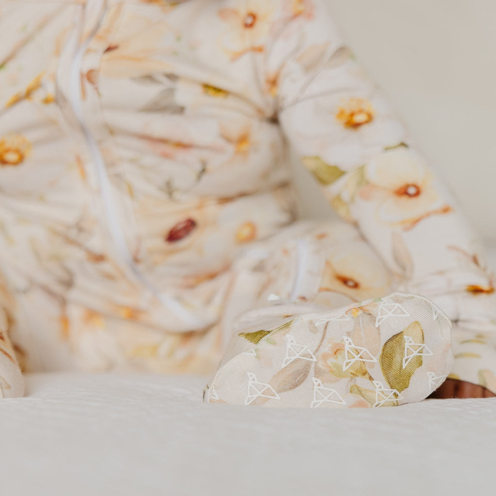 Bamboo Zip-Up Footie Pajama - Angelique