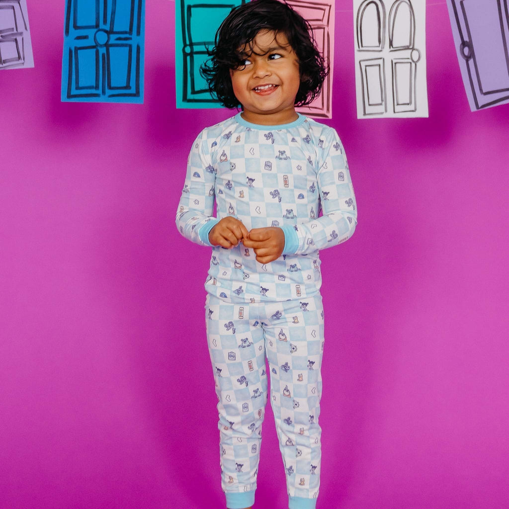 2pc Long Sleeve Pajama Set - Monsters, Inc. Medley