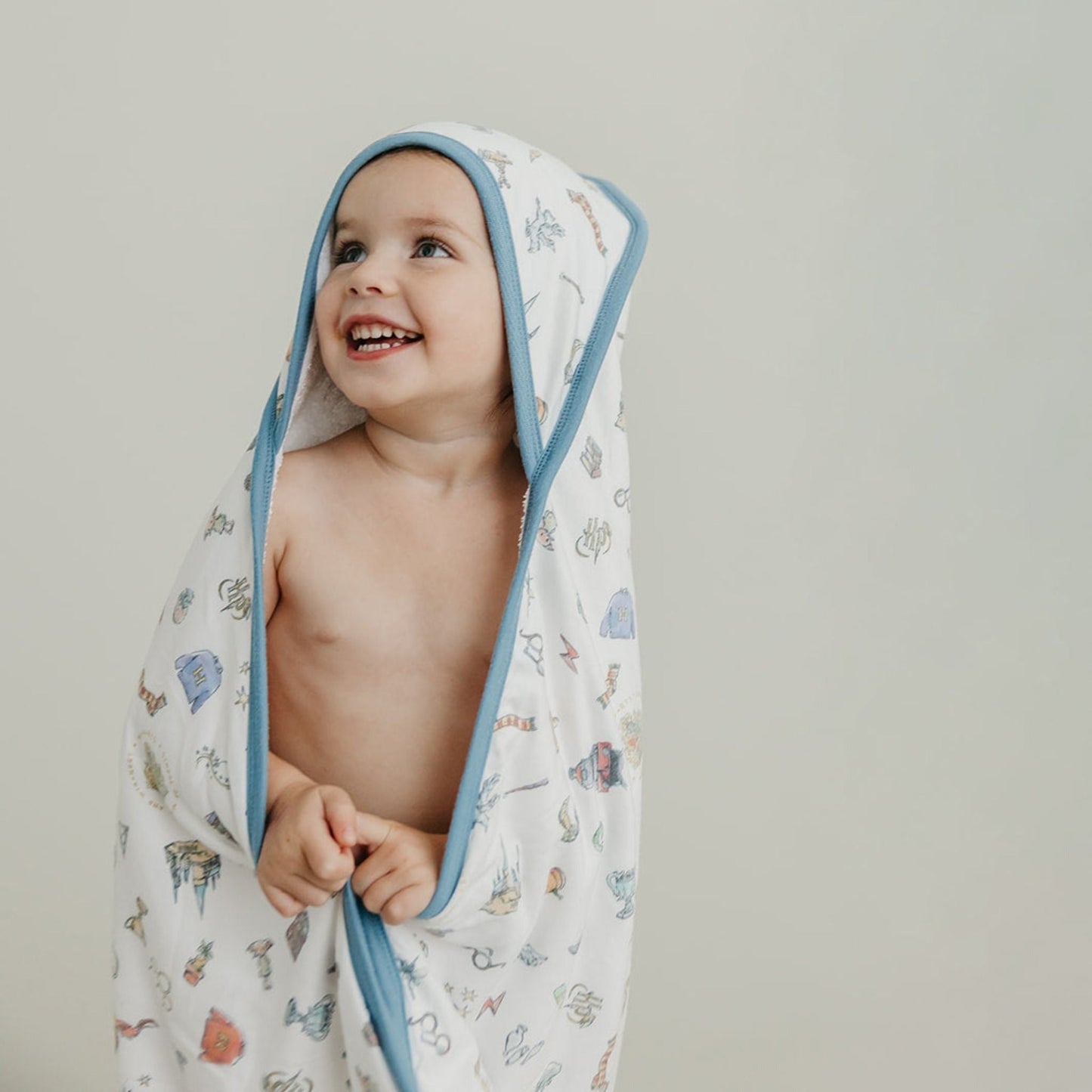 Premium Baby Knit Hooded Towel - Wizarding World