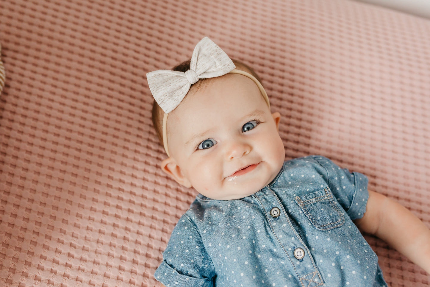 Bowtie Baby Bow - Oat