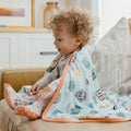 Three-Layer Quilt - Sesame Street Varsity Friends
