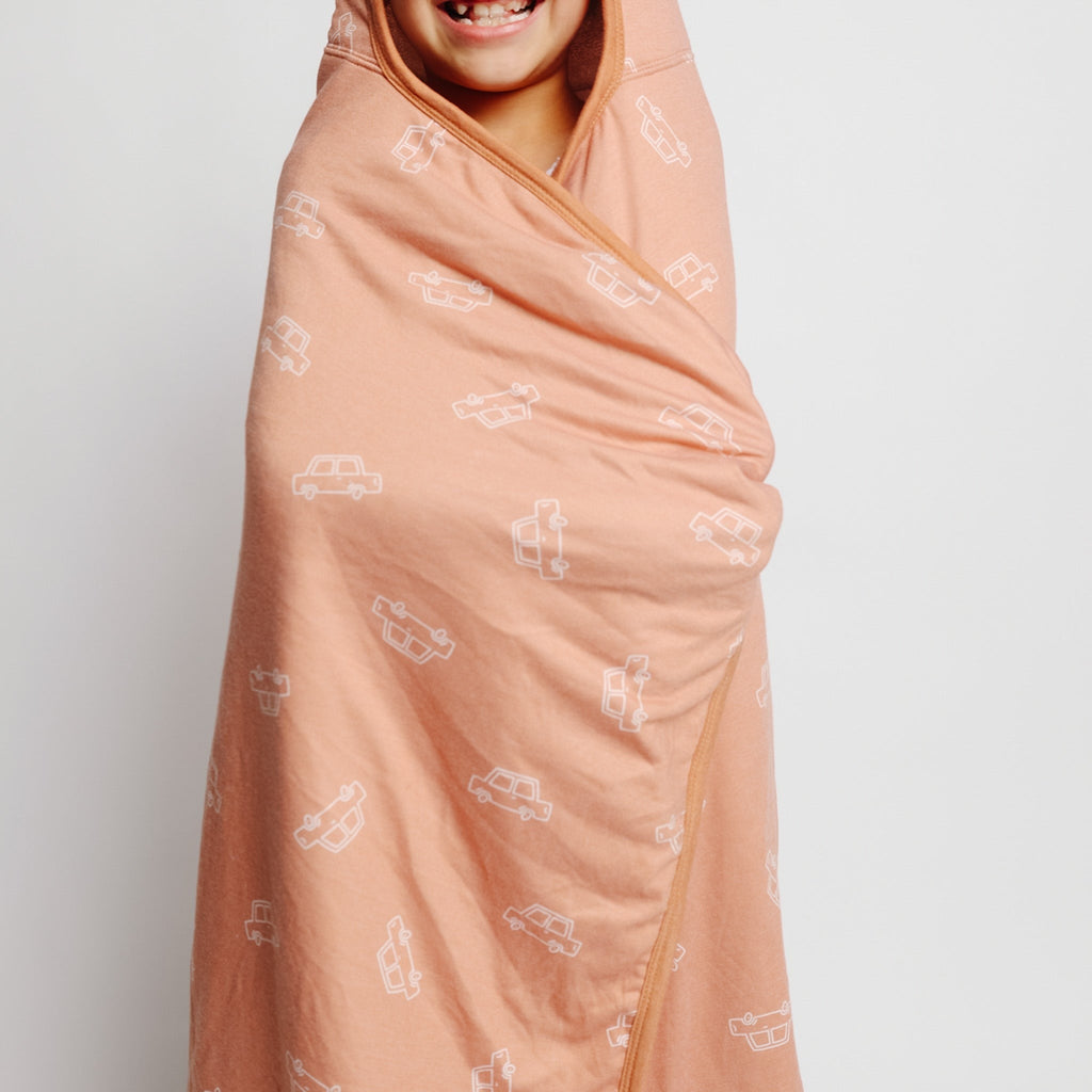 Premium Big Kid Hooded Towel - Cooper