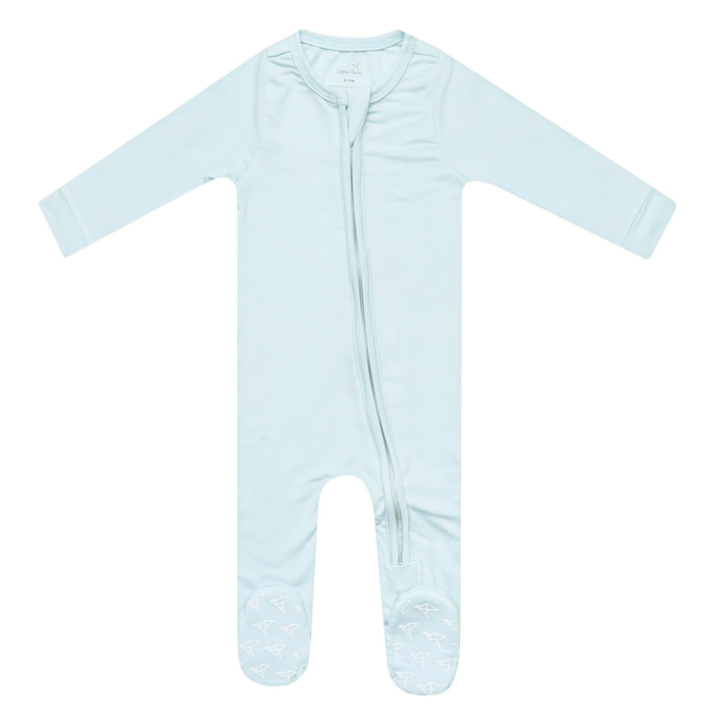Zip-Up Footie Pajama - Air