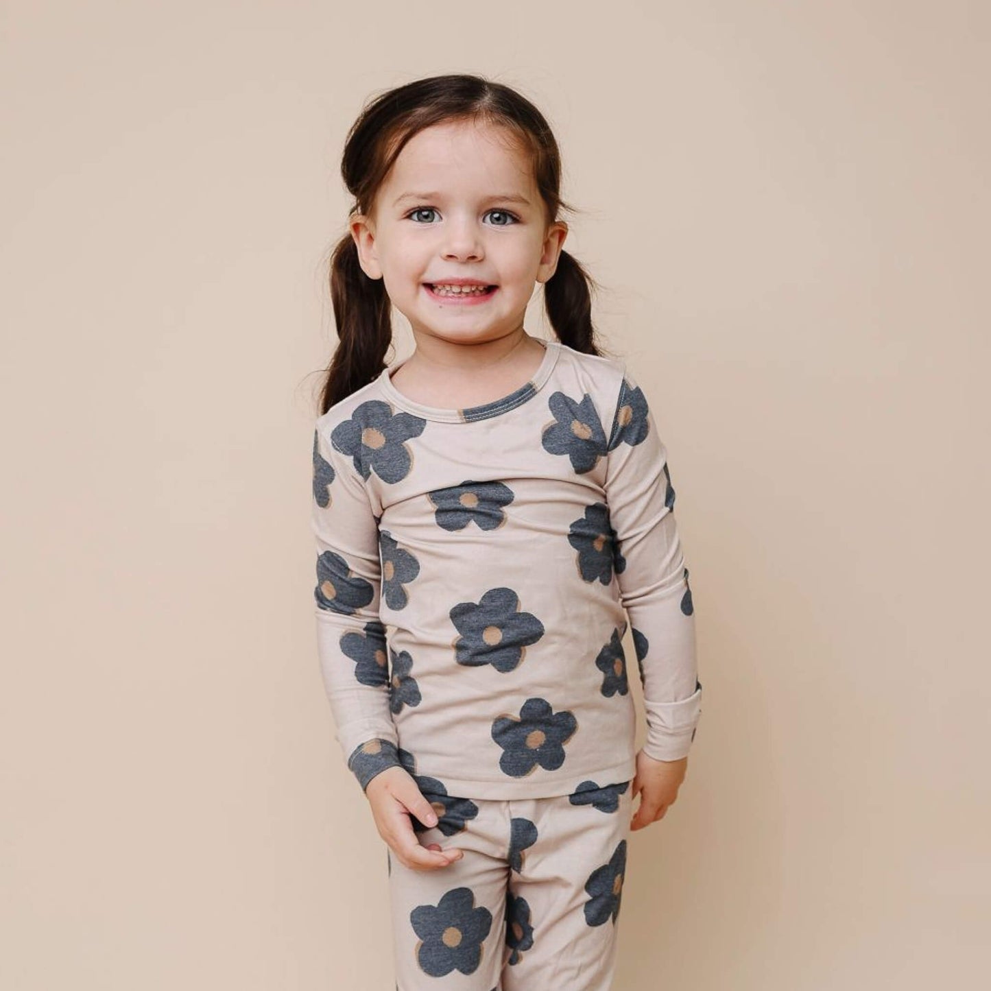 2pc Long Sleeve Pajama Set - Gemma In Tan