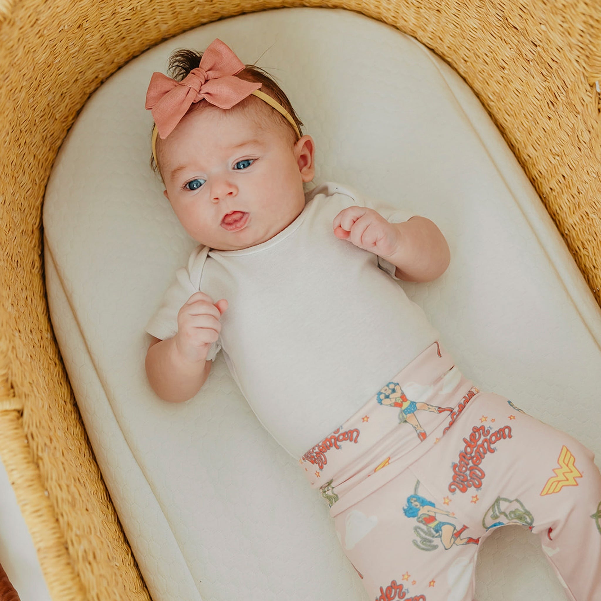 Footed Baby Pants - Wonder Woman