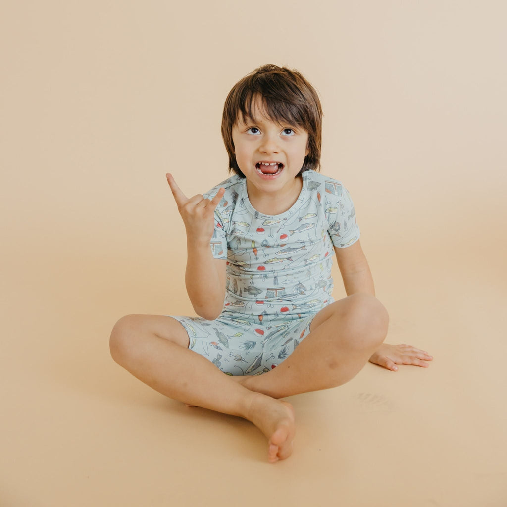 2pc Short Sleeve Pajama Set - Trout